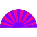 download Sunrise clipart image with 270 hue color
