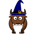 Cartoon Gnu Wizard