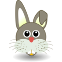 download Funny Bunny Face clipart image with 45 hue color