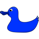 download Rubber Duck clipart image with 180 hue color