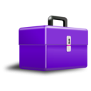 download Metallic Red Box With Perspective clipart image with 270 hue color