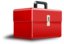 Metallic Red Box With Perspective