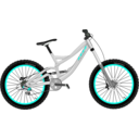 download Down Hill Bike clipart image with 90 hue color