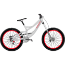 download Down Hill Bike clipart image with 270 hue color