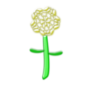 download Flower1 clipart image with 0 hue color