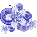 download Flowers Of Blackthorn clipart image with 180 hue color