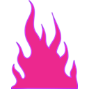 download Flames clipart image with 270 hue color