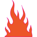 download Flames clipart image with 315 hue color