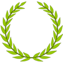 download Laurel Wreath clipart image with 315 hue color