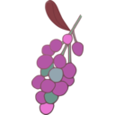 download Grapes clipart image with 225 hue color