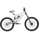 download Bike Downhill clipart image with 180 hue color