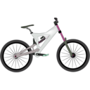 download Bike Downhill clipart image with 270 hue color