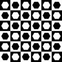 download Hexagons In Chessboard clipart image with 45 hue color