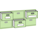 download File Cabnet Drawers clipart image with 45 hue color