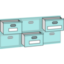 download File Cabnet Drawers clipart image with 135 hue color