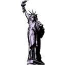 download Statue Of Liberty clipart image with 90 hue color