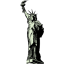 download Statue Of Liberty clipart image with 270 hue color