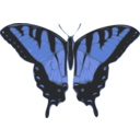 download Butterfly Papilio Turnus Top View clipart image with 180 hue color