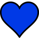 download Heart clipart image with 225 hue color