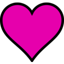 download Heart clipart image with 315 hue color