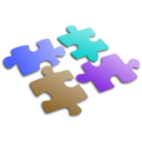 download Jigsaw Puzzle clipart image with 180 hue color