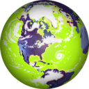 download Planet Earth Dan Gerhard 01 clipart image with 180 hue color