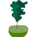 download Tree In Pot clipart image with 45 hue color