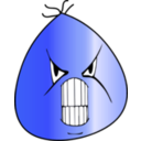 download Face Icon clipart image with 180 hue color