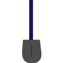 download Shovel clipart image with 225 hue color