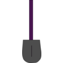 download Shovel clipart image with 270 hue color