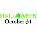 download Halloween Banner clipart image with 90 hue color
