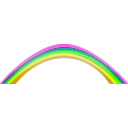 download Rainbow clipart image with 45 hue color