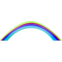 download Rainbow clipart image with 180 hue color