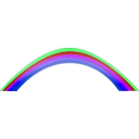 download Rainbow clipart image with 225 hue color