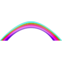 download Rainbow clipart image with 270 hue color