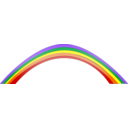 download Rainbow clipart image with 0 hue color