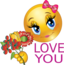 Love You Girl Smiley Emoticon