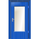 download Door clipart image with 180 hue color