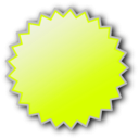 download Basic Starburst Badge clipart image with 45 hue color