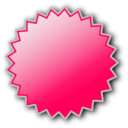 download Basic Starburst Badge clipart image with 315 hue color