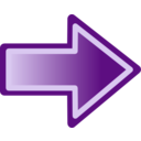 Purple Arrow Shape