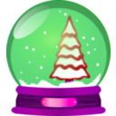 download Snow Globe clipart image with 270 hue color