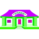 download School clipart image with 270 hue color