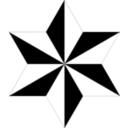download Outrayj Hexagram 12 Stripe clipart image with 270 hue color