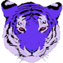download Tiger clipart image with 225 hue color