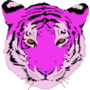 download Tiger clipart image with 270 hue color