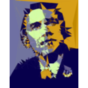 download Obama clipart image with 45 hue color