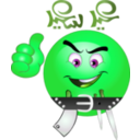 download Butcher Bo7a Smiley Emoticons clipart image with 90 hue color