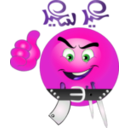 download Butcher Bo7a Smiley Emoticons clipart image with 270 hue color