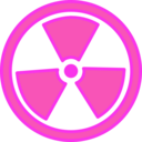 download Radioactive Warning clipart image with 270 hue color